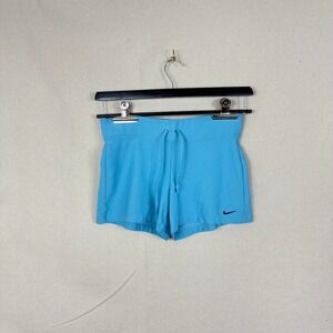Nike Dri-FIT Womens XS Athletic Shorts Bright Blue Drawstring Running Workout